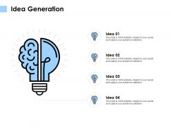 Idea generation technology k109 ppt powerpoint presentation diagram images
