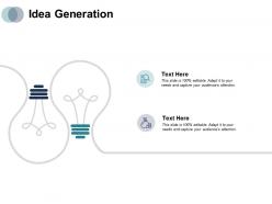 Idea generation technology planning c195 ppt powerpoint presentation infographics