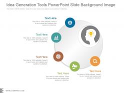 Idea generation tools powerpoint slide background image