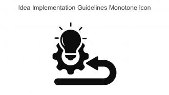 Idea Implementation Guidelines Monotone Icon In Powerpoint Pptx Png And Editable Eps Format