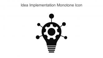 Idea Implementation Monotone Icon In Powerpoint Pptx Png And Editable Eps Format