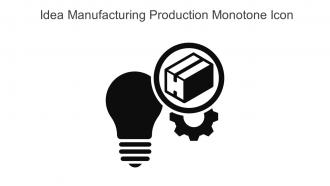 Idea Manufacturing Production Monotone Icon In Powerpoint Pptx Png And Editable Eps Format