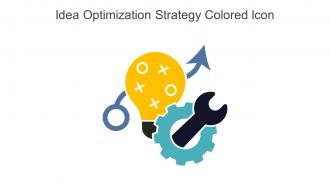 Idea Optimization Strategy Colored Icon In Powerpoint Pptx Png And Editable Eps Format