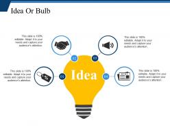 Idea or bulb example of ppt presentation