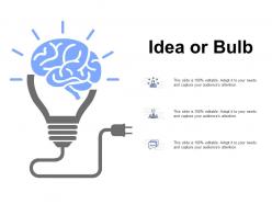 Idea Or Bulb Innovation Management K267 Ppt Powerpoint Presentation Slide Portrait