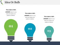 30492325 style variety 3 idea-bulb 3 piece powerpoint presentation diagram infographic slide