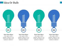 Idea or bulb ppt outline designs download