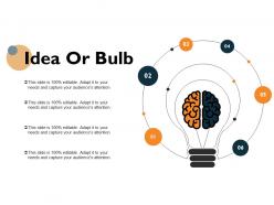 Idea or bulb technology marketing ppt powerpoint presentation icon examples