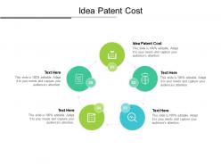 Idea patent cost ppt powerpoint presentation infographics introduction cpb