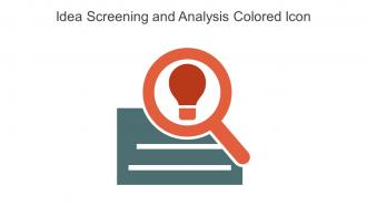 Idea Screening And Analysis Colored Icon In Powerpoint Pptx Png And Editable Eps Format