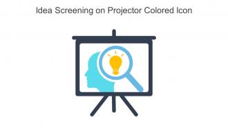 Idea Screening On Projector Colored Icon In Powerpoint Pptx Png And Editable Eps Format