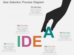 Idea Selection Process Diagram Flat Powerpoint Desgin