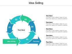 Idea selling ppt powerpoint presentation slides templates cpb