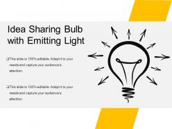 Idea sharing bulb with emitting light