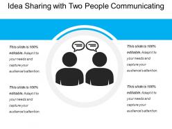 Idea Sharing With Two People Communicating