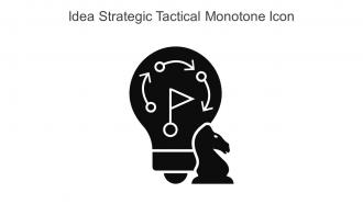 Idea Strategic Tactical Monotone Icon In Powerpoint Pptx Png And Editable Eps Format