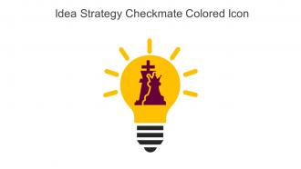 Idea Strategy Checkmate Colored Icon In Powerpoint Pptx Png And Editable Eps Format