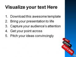 Idea success powerpoint templates and powerpoint backgrounds 0511