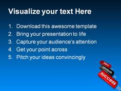 Idea success powerpoint templates and powerpoint backgrounds 0511