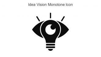 Idea Vision Monotone Icon In Powerpoint Pptx Png And Editable Eps Format