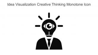 Idea Visualization Creative Thinking Monotone Icon In Powerpoint Pptx Png And Editable Eps Format