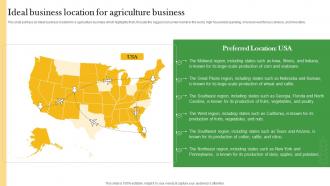 Ideal Business Location For Agriculture Business Crop Farming Business Plan BP SS