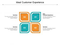 Ideal customer experience ppt powerpoint presentation model templates cpb