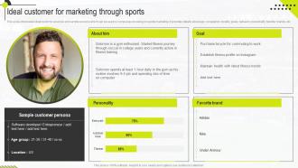 Ideal Customer For Marketing Through Sports Marketing Management Guide MKT SS