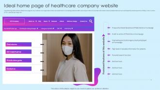 Ideal Home Page Of Healthcare Company Website Healthcare Marketing Ideas To Boost Sales Strategy SS V