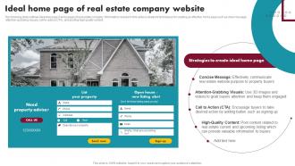 Ideal Home Page Of Real Estate Company Website Innovative Ideas For Real Estate MKT SS V
