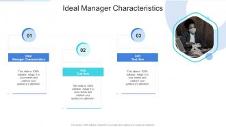 Ideal Manager Characteristics In Powerpoint And Google Slides Cpb