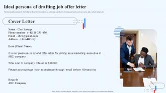 Ideal Persona Of Drafting Job Offer Letter Recruitment Technology