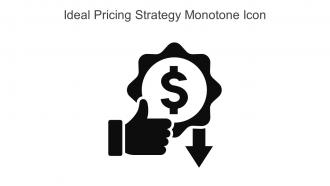 Ideal Pricing Strategy Monotone Icon In Powerpoint Pptx Png And Editable Eps Format