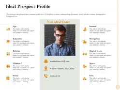 Ideal prospect profile emailaddress ppt powerpoint presentation professional deck
