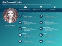 Ideal prospect profile ppt powerpoint presentation infographics examples