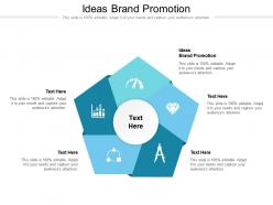 Ideas brand promotion ppt powerpoint presentation model slides cpb
