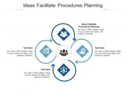 Ideas facilitate procedures planning ppt powerpoint presentation ideas summary cpb