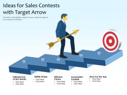 Ideas for sales contests with target arrow