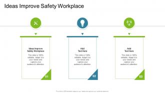 Ideas Improve Safety Workplace In Powerpoint And Google Slides Cpb