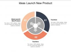 Ideas launch new product ppt powerpoint presentation file smartart cpb
