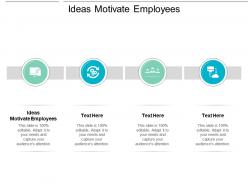 Ideas motivate employees ppt powerpoint presentation ideas backgrounds cpb