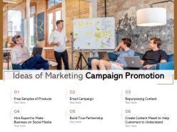 Ideas of marketing campaign promotion
