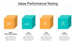 Ideas performance testing ppt powerpoint presentation slides structure cpb