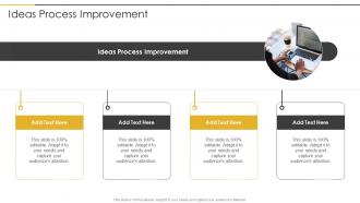 Ideas Process Improvement In Powerpoint And Google Slides Cpb
