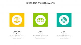 Ideas text message alerts ppt powerpoint presentation model gridlines cpb
