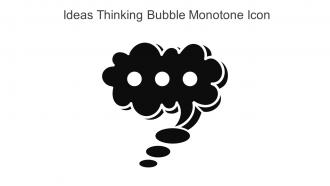 Ideas Thinking Bubble Monotone Icon In Powerpoint Pptx Png And Editable Eps Format