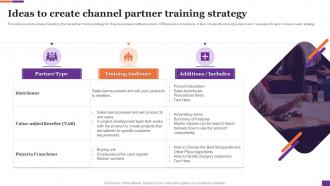 Ideas To Create Channel Partner Training Strategy