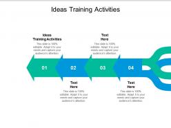 Ideas training activities ppt powerpoint presentation inspiration samples cpb