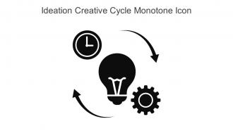 Ideation Creative Cycle Monotone Icon In Powerpoint Pptx Png And Editable Eps Format