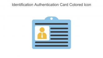 Identification Authentication Card Colored Icon In Powerpoint Pptx Png And Editable Eps Format